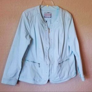 Teal Stretchy Jacket from Europe